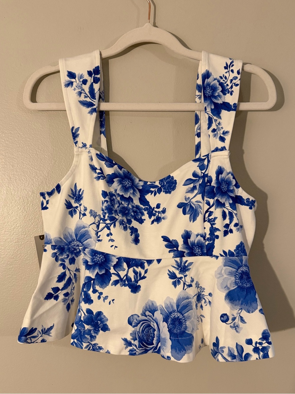 Maeve- Floral Peplum Tank